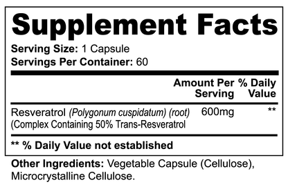 Resveratrol 50% 600mg